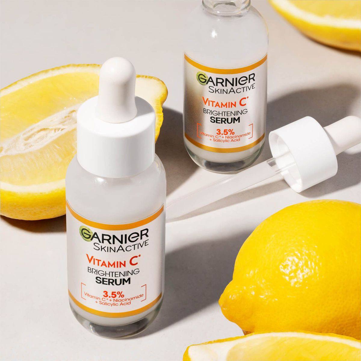Garnier Bright Complete 30X Vitamin C Niacinamide Booster Serum Whitening Skin Tone Essence Fade Acne Mark Beauty Products 30Ml